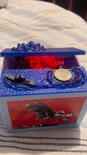 7.4K views · 12K reactions | This Godzilla piggy bank is the best piggy bank to ever exist and it’s not up for debate. | Horror4Kids | Facebook