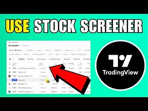 How To Use The Stock Screener In TradingView - Complete Guide