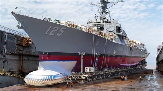 Exploring the construction and launch of large new ships for the US Navy