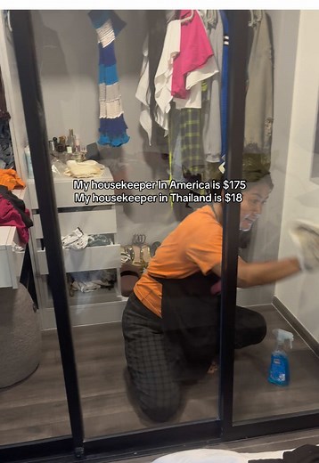 WAIT… $175 in the U.S. vs $18 in Thailand for the SAME clean?! 😭 #t#thailand#cultureshock#expensive #housecleaning