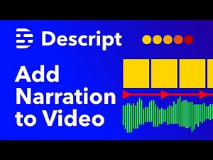 How to Add Narration to Video in Descript