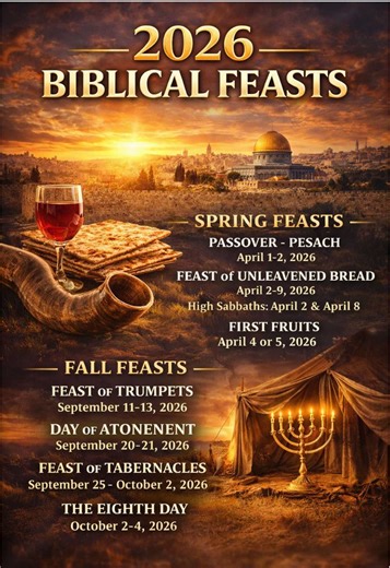 2026 Biblical Feast Calendar Revealed
