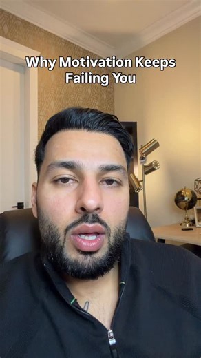 Arsh Bains on Instagram: "Why Motivation Keeps Failing You Because you’re not in enough pain yet. You still tolerate hating photos, avoiding outfits, and feeling your body slowly fall apart. You keep telling yourself “it’s not that bad” — so nothing changes. Real change doesn’t come from hype. It comes from being disgusted with staying stuck. Motivation fails when other people’s opinions matter more than keeping your word to yourself. The shift happens when staying the same hurts more than the a