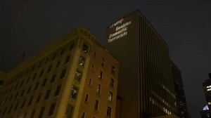 Reporter Lauren Donovan spotted this projection on a building in downtown Seattle this morning. It can be seen from Fourth and Cherry. So far we’ve seen “Arrest Trump,” “Trump = Treason,” and “Trump Enables Domestic Terrorists.” >>UPDATES: kiro.tv/2Xlemis | KIRO 7 News