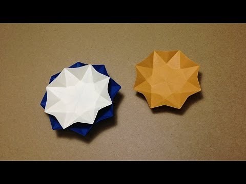 How to Make a Paper Dish / Origami Flower Plate