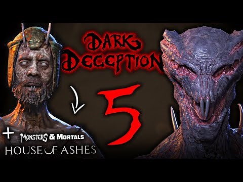 Dark Deception Chapter 5 ENDINGS Update! + Monsters & Mortals: House of Ashes DLC Monsters