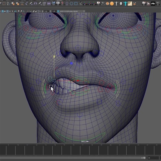 Marcus Kiogora | 3D Generalist on Instagram: "Topology check before spending the day sculpting the body. #CharacterDesign #Maya #advancedskeleton"