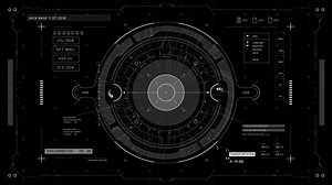 Futuristic HUD Head up display screen.