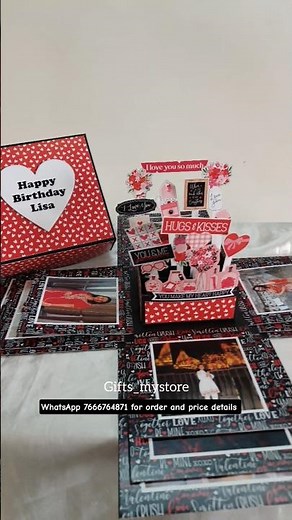 Butterfly Surprise Photo Explosion box for birthday 🎂🎉#gift #birthday #handmade #happybirthday #love
