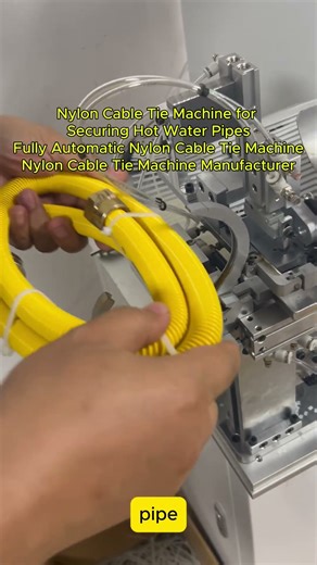 Nylon Cable Tie Machine for Securing Hot Water Pipes.Fully Automatic Nylon Cable Tie Machine#machine