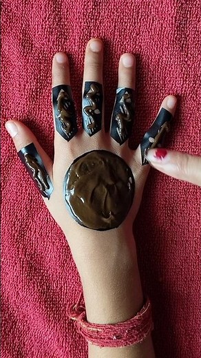 tried affordable mehndi sticker first time|How to use mehndi stencil#mehndistencils#stickers