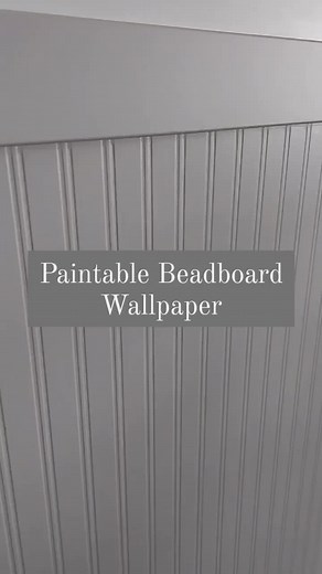 Affordable DIY Home Upgrade: Paintable Beadboard Wallpaper