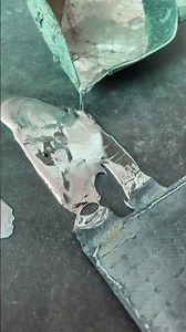 Damage battery plate repair #battery #repair