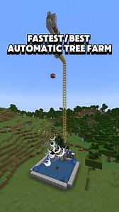 ♦️MrRedd♦️ on Instagram: "Fastest Automatic Tree Farm In Minecraft! #minecraft #survival #minecraftfarms"