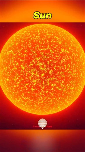 Earth vs Jupiter vs Sun vs Stephenson 2-18 Size Comparison. #space #astronomy #shorts