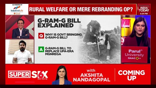 MGNREGA Vs VB-G Ram G Bill: Business Today's Siddharth Zarabi explains the difference between current scheme and revamped scheme DMK spokesperson Syed Hafeez explains why Tamil Nadu has a problem with G-Ram-G Bill. #Super6 | Akshita Nandagopal | India Today