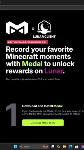 New Lunar Client Quest!! #minecraft #javaisawesome #lunarclient #hypixel #gaming #java #pvp #fps