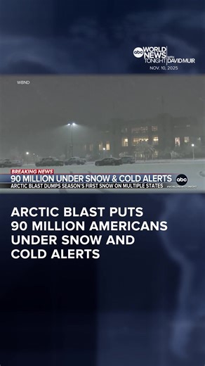 Over 90 million from the Deep South to New England are on alert as the first winter storm of the season takes aim with snow and brutal cold. The wind chill will make it feel even colder on Tuesday. Alex Perez reports, and Lee Goldberg has the track.