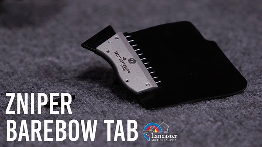 The Zniper Barebow Tab features a variety of unique tuning options. This tab offers the option to adjust the number and position of the crawl marks when you need to change them. Another unique feature of the Zniper Tab is the possibility to install the horizontal and vertical position of the finger spacer as well as the Gummi loop in 9 different positions. To learn more about this tab, click here 👉 https://bit.ly/3oUpZff | Lancaster Archery Supply