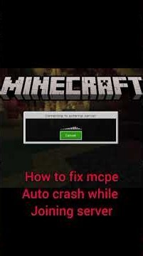 How to FIX Minecraft Bedrock Server Crash On Join!
