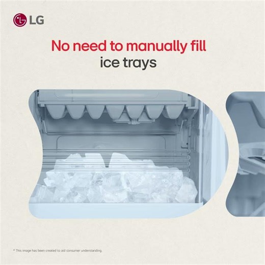 LG Home Ice Solution | Automatic Ice Maker Demo for Easy Everyday Refreshment