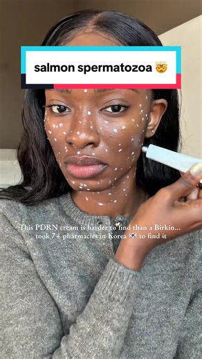 We went to 7 pharmacies in Seoul and this rejuvenex pdrn cream was SOLD OUT everywhere 🇰🇷 PDRN (concentrated salmon DNA) is Korea’s best-kept secret for skin regeneration. It helps with fine lines, texture, firmness, and overall skin quality. But good luck finding it. We searched pharmacy after pharmacy in Seoul —sold out. Foreigners are buying it in BULK. My husband’s aunt finally found it in Busan (farther from Seoul, fewer tourists). The dot method helps you use less product (this stuff is 
