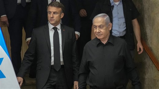 Netanyahu tells Macron that establishment of Palestinian state will ‘reward’ terrorism