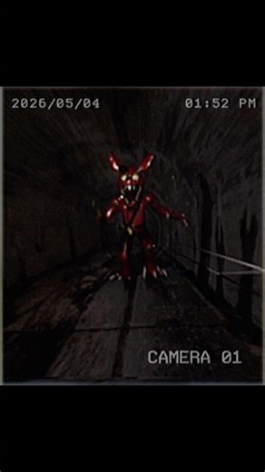 Fnaf Foxy VHS Film 🎥 #blender #fnaf #horror #scary #jumpscare #analoghorror