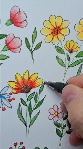 Ink outline, Let's draw together online—we'll create our first drawing step by step. #drawing #art