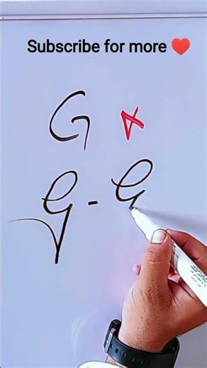 How to write 'G' beautifully | Cursive Handwriting Tutorial 🖋️🔥#shorts #english #handwriting #art