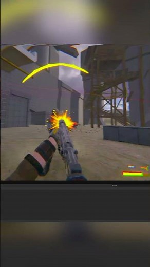 I added a VHS Filter to my FPS game #gaming #unity #gamedesign #gamedev #partizan #unity
