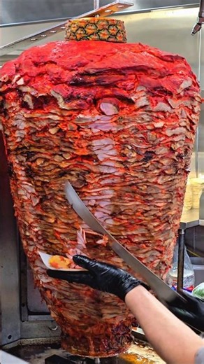 adobada pork (tacos el gordo) al pastor machete slices