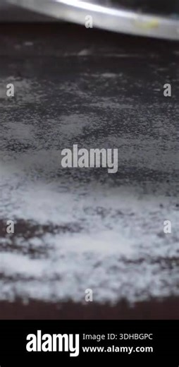 Close up of caucasian old chef man shaping a bread loaf. Retired elderly baker with kitchen uniform mixing ingredients with sifted wheat flour kneading for baking traditional cake Stock Video Footage - Alamy