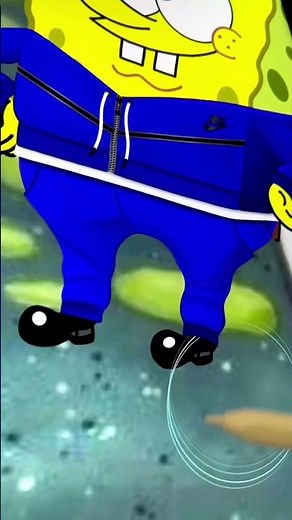 SpongeBob x Nike Tech 🥶 GLOW UP Transformation 🔥 #shorts