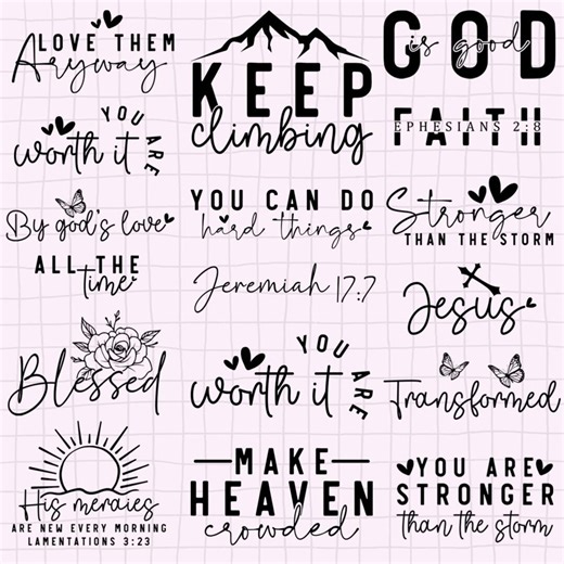 Christian Svgbundle | Faith Svg | Jesus Svg | Bible Verse Svg | Religious Svg| Christian Cut Files for Cricut & Silhouette | Png Svg - Etsy
