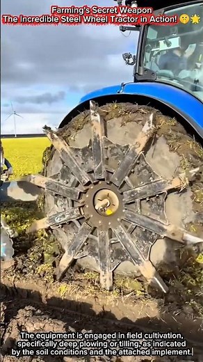 Farming's Secret Weapon | The Incredible Steel Wheel Tractor in Action! 🤫🌟