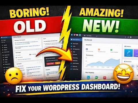 Best WordPress Dashboard Plugin (Make WP Admin Modern Fast)