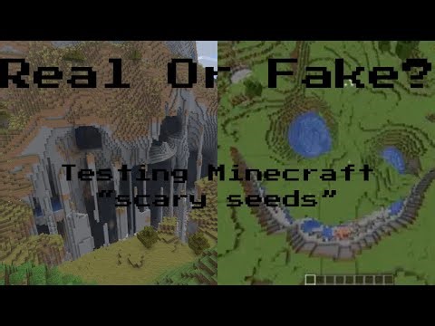 Testing Minecraft's "Scary seeds" #minecraftseeds #minecraftmyths