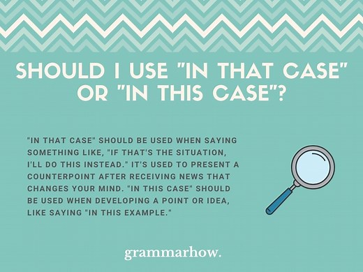 “In That Case” vs “In This Case” - Difference Explained ( 14 Examples)