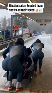 This Australian Bobsled team shows off their speed!🔥💨