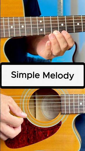 Simple Melody Over Chord Progression Am → Em → Dm → E7 #Shorts