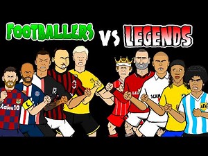 ⚽️FOOTBALLERS vs LEGENDS⚽️ feat. Messi Ronaldo Ronaldinho Cantona & more! Frontmen Season 1.8
