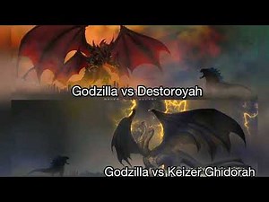 Godzilla vs destoroyah y keizer ghidorah