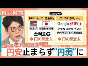 円安止まらず“円弱”に…積極財政？規律財政？衆議院選挙で問われる日本財政の行方【Nスタ解説】｜TBS NEWS DIG