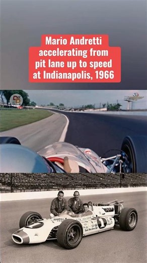 Mario Andretti Accelerates Onto Indianapolis In 1966 #Shorts #IndyCar #Indy500 #MarioAndretti
