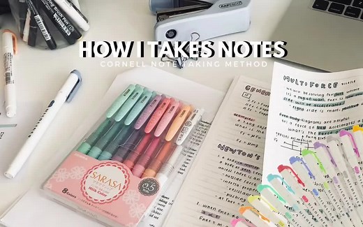 【revisign中字】我的各科笔记&康奈尔笔记法 | Cornell note taking method