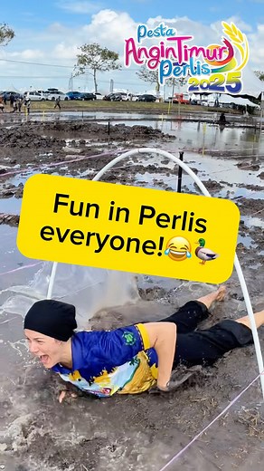 You can't buy this kind of fun and culture for no money, have to come to Perlis for it!! 👏 [Mud challenge, Pesta Angin Timur, harvest festival, culture, traditions, Perlis, adventure race, Malaysian festivals, local heritage, cultural events, community celebration, northern Malaysia, traditional games, tourism Perlis, festive vibes] | Go Malaysia