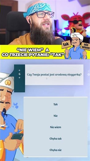 Co się stanie Gdy klikam *NIE WIEM*, ale co 3 pytania daję *TAK8 w BOT AKINATOR ?