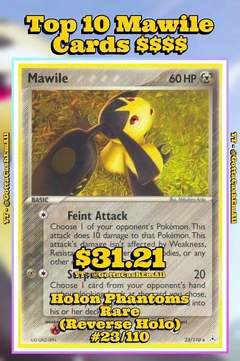 Top 10 Rarest & Most Expensive Mawile Pokémon Cards! ⚔️✨ #pokemon #top10 #tcg #pokémon #pokemoncards