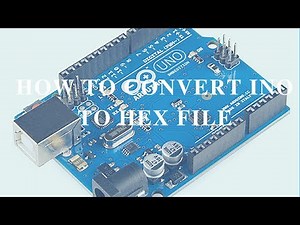 How to convert arduino program to hex file